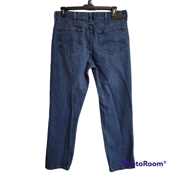 Lee Regular Fit Straight Leg Blue Jeans - Picture 2 of 8